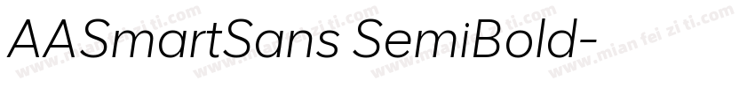 AASmartSans SemiBold字体转换